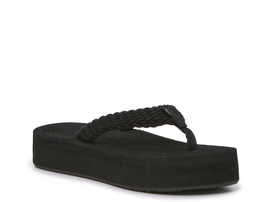 Wholesale Roxy Tidepool Platform Sandal Black