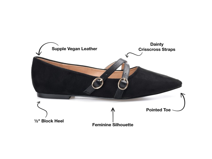 New Journee Collection Patricia Flat Black