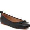 Wholesale Kelsi Dagger Brooklyn Frankie Ballet Flat Black Leather