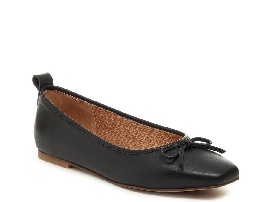 Wholesale Kelsi Dagger Brooklyn Frankie Ballet Flat Black Leather