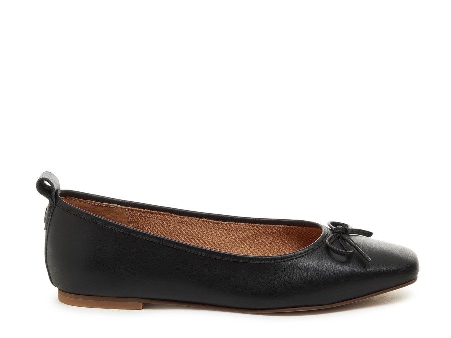 Wholesale Kelsi Dagger Brooklyn Frankie Ballet Flat Black Leather