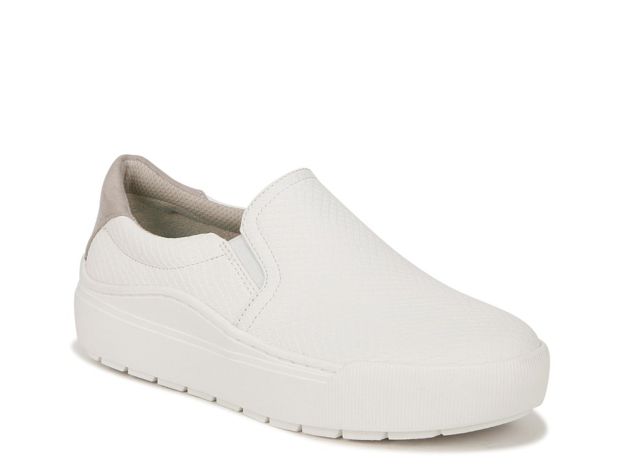 Online Dr. Scholl's Time Off Platform Slip-On Sneaker White