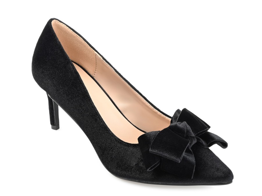 Best Journee Collection Crystol Pump Black