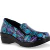 Online Easy Works by Easy Street Leeza Work Slip-On Black/Multicolor Floral