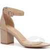 Hot CL by Laundry Jazz Sandal Tan/Lucite Patent