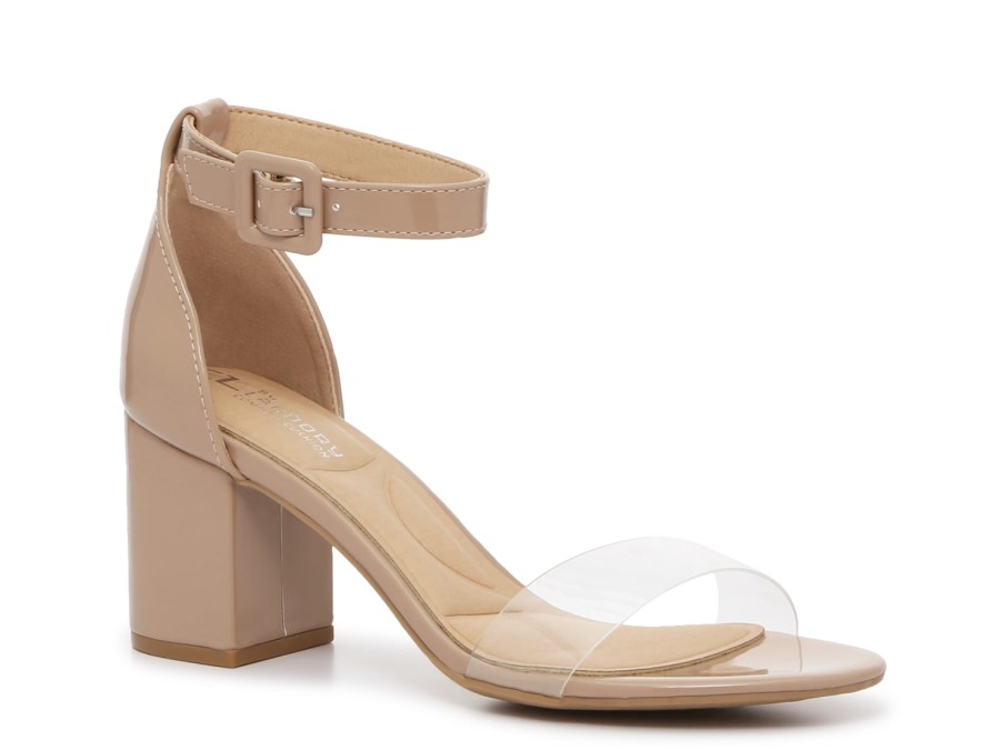 Hot CL by Laundry Jazz Sandal Tan/Lucite Patent