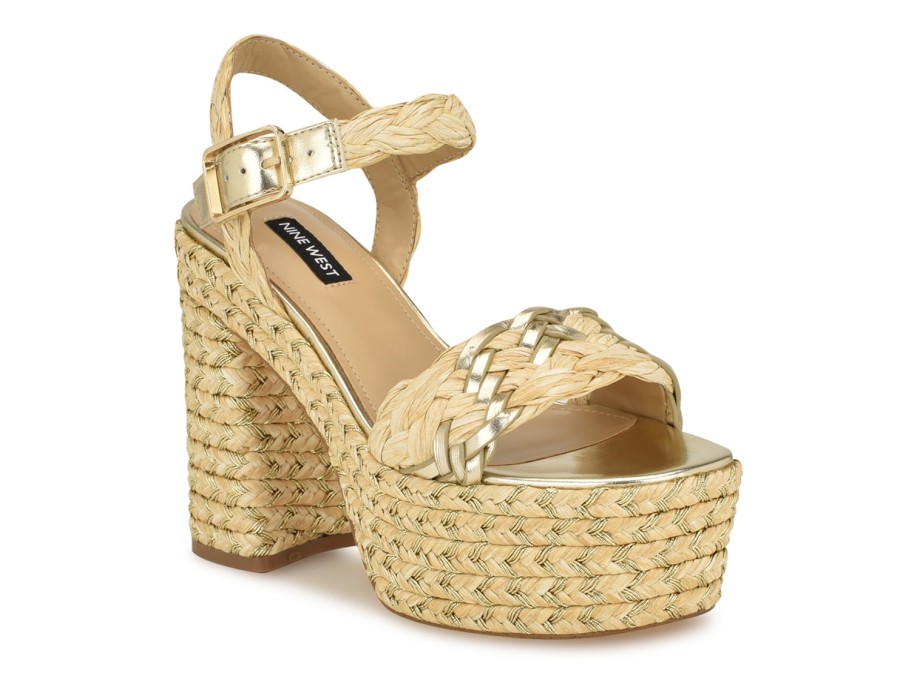 Online Nine West Jolane Platform Sandal Natural