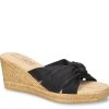 Hot Easy Street Ghita Wedge Sandal Black