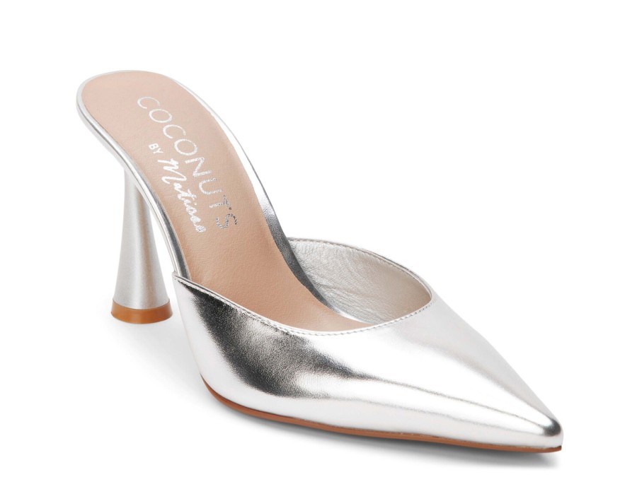 Best Coconuts Zola Mule Silver Metallic