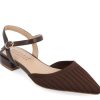 New Journee Collection Ansley Flat Dark Brown