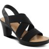 Best Patrizia by Spring Step Diya-Stretch Platform Sandal Black