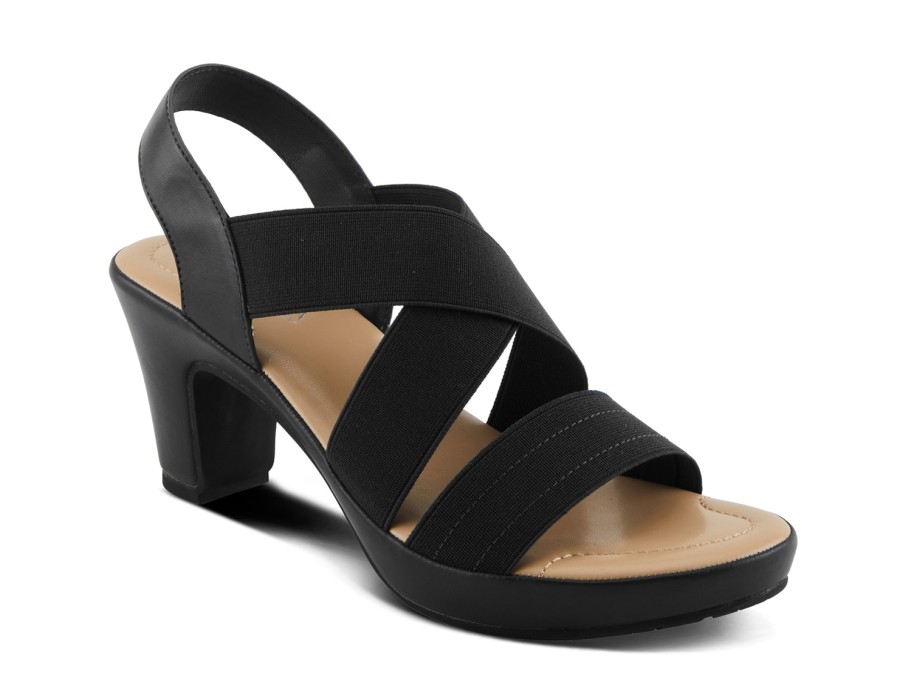 Best Patrizia by Spring Step Diya-Stretch Platform Sandal Black