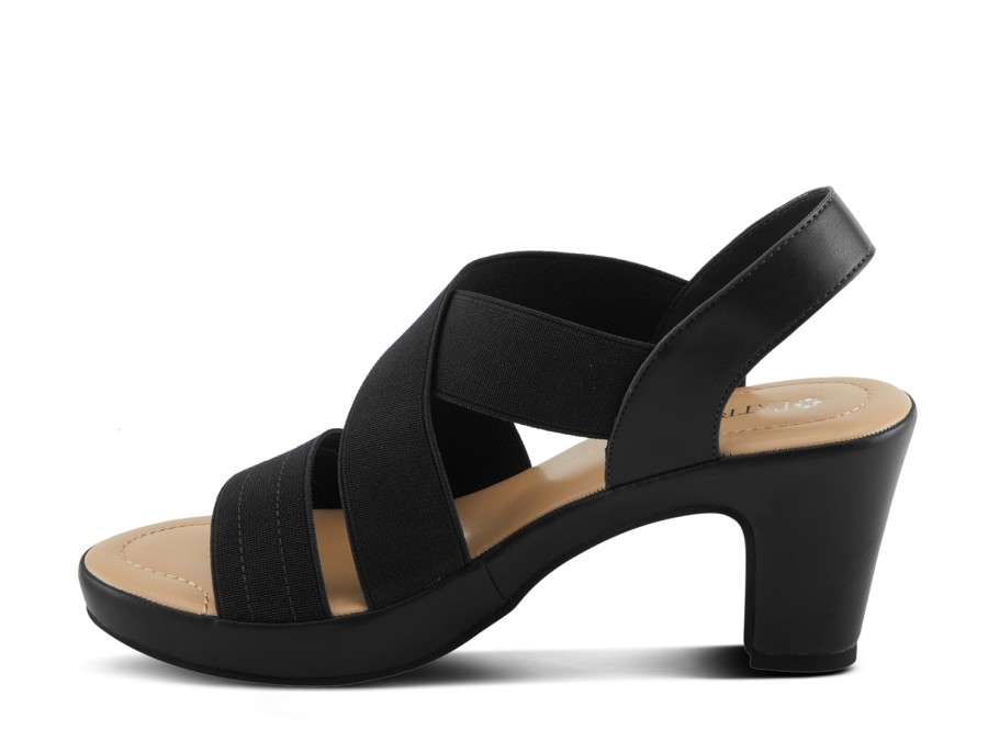 Best Patrizia by Spring Step Diya-Stretch Platform Sandal Black