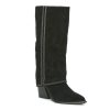 New Marc Fisher Ruley Foldover Boot Black