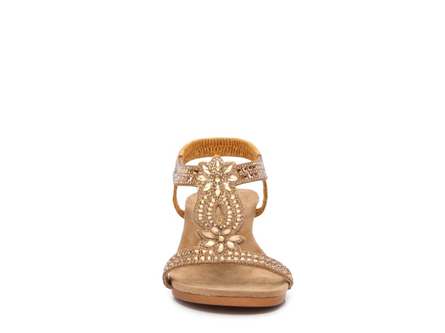 Hot Patrizia by Spring Step Travolta Wedge Sandal Bronze