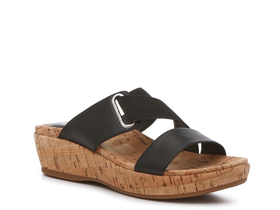 Online Hush Puppies Coco Wedge Sandal Black