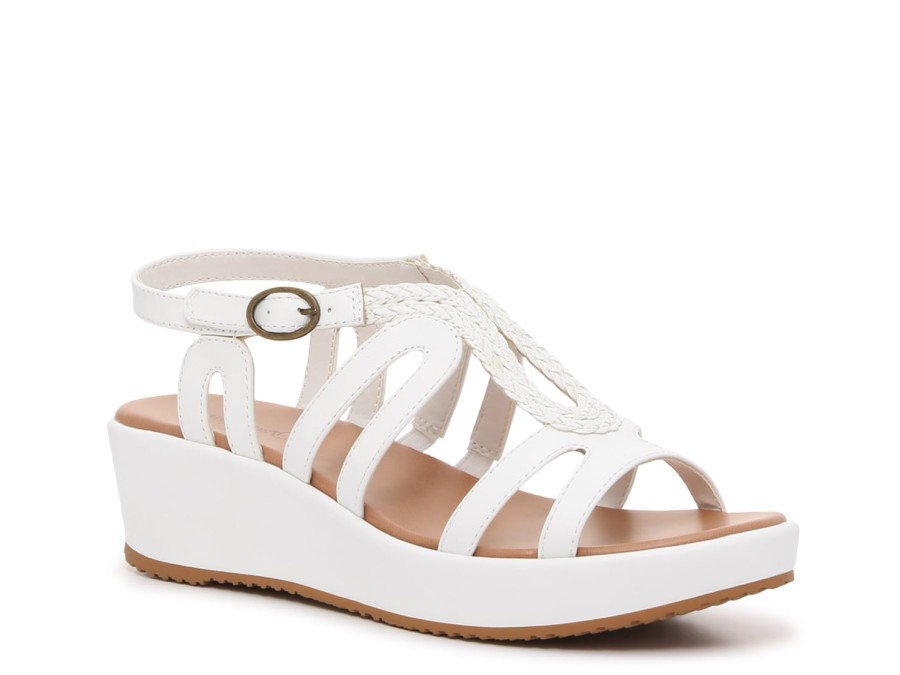 Wholesale Baretraps Wilma Wedge Sandal White