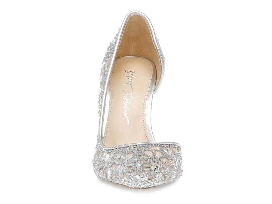 Wholesale Betsey Johnson Ethan Pump Silver Metallic