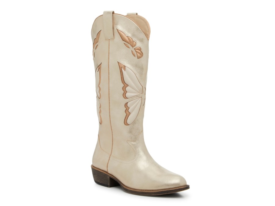 Online Matisse Mariposa Cowboy Boot Gold Metallic