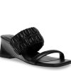 New Anne Klein Galle Wedge Sandal Black