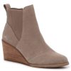 Clearance TOMS Amelia Wedge Bootie Taupe