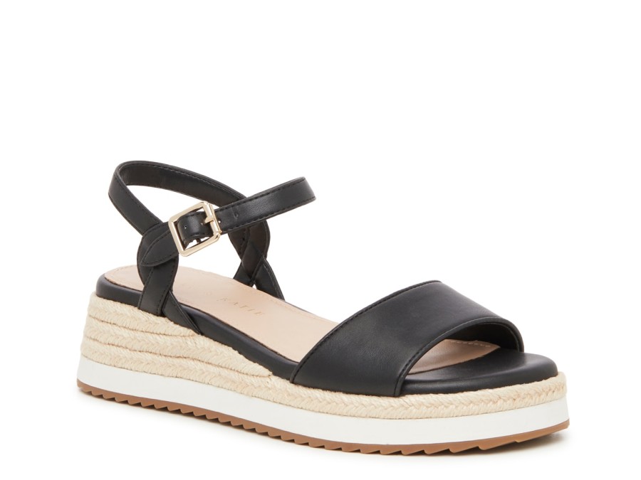 Best Kelly & Katie Nicie Wedge Sandal Black