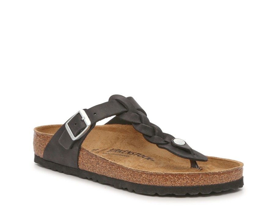 Clearance Birkenstock Gizeh Braided Sandal - Women'S Black