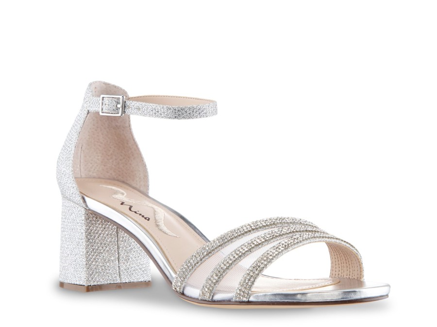 Wholesale Nina Nagida Sandal Silver Metallic