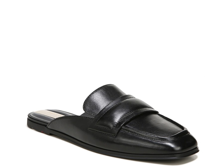 New Franco Sarto Duval Mule Black Leather