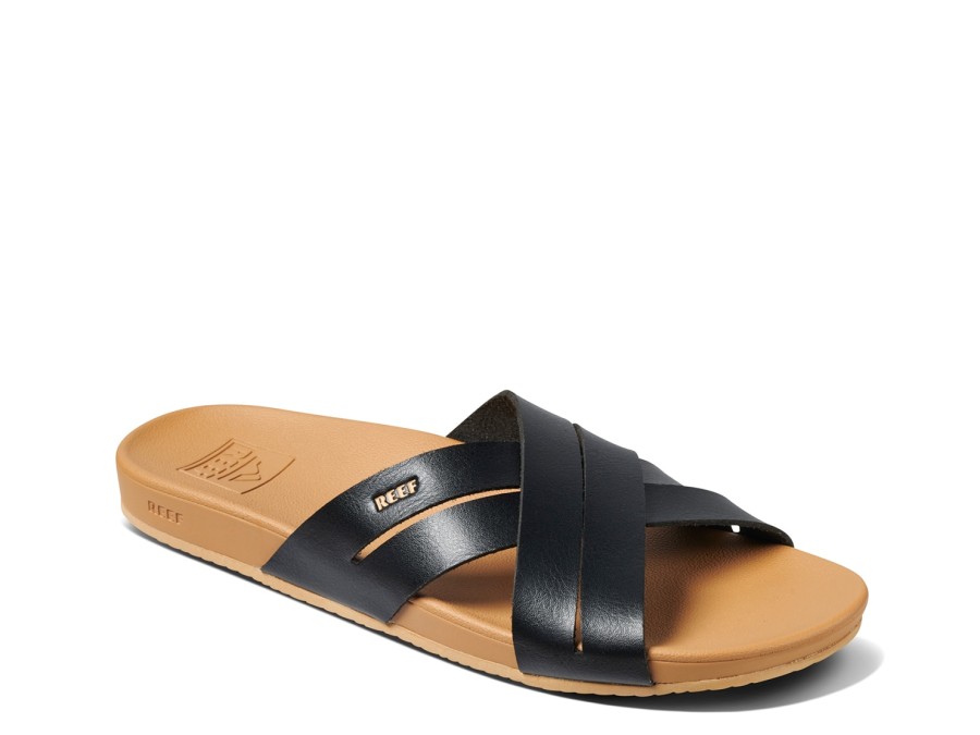 Best Reef Cushion Spring Bloom Sandal Black