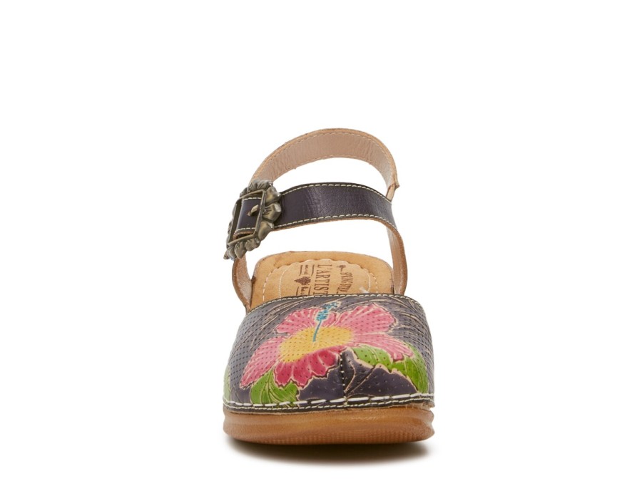 Wholesale L'Artiste by Spring Step Giesel Floral Clog Navy