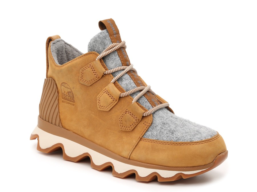 Best SOREL Kinetic Caribou Snow Boot Light Brown/Grey