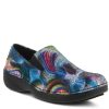 Online Spring Step Manila Work Clog Blue/Multicolor