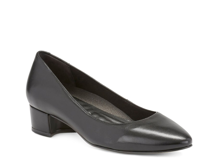 New Ros Hommerson Heidi Pump Black Leather