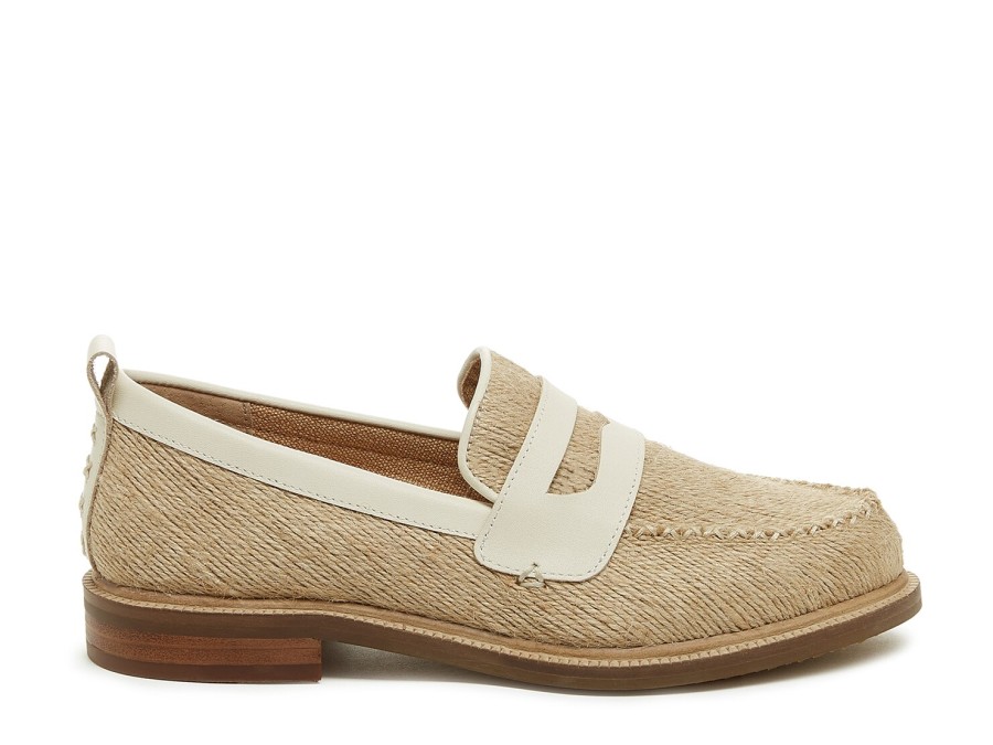 Wholesale Kelsi Dagger Brooklyn Lens Loafer Beige Jute/Leather