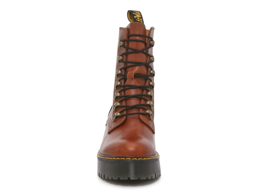 Online Dr. Martens Leona Combat Boot - Women'S Cognac