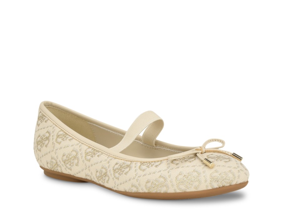 Hot Guess Kairo Ballet Flat Gold Metallic