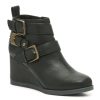 New Blowfish Malibu Pomela Bootie Black Molded Heel