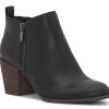 Online Lucky Brand Basel Mid Bootie Black Leather