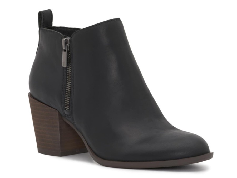 Online Lucky Brand Basel Mid Bootie Black Leather