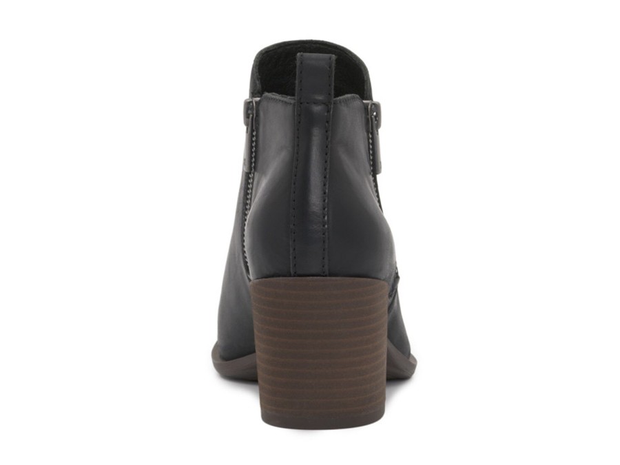 Online Lucky Brand Basel Mid Bootie Black Leather