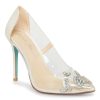 Clearance Betsey Johnson Demi Pump Clear