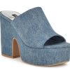 Online Nine West Oley Platform Sandal Blue