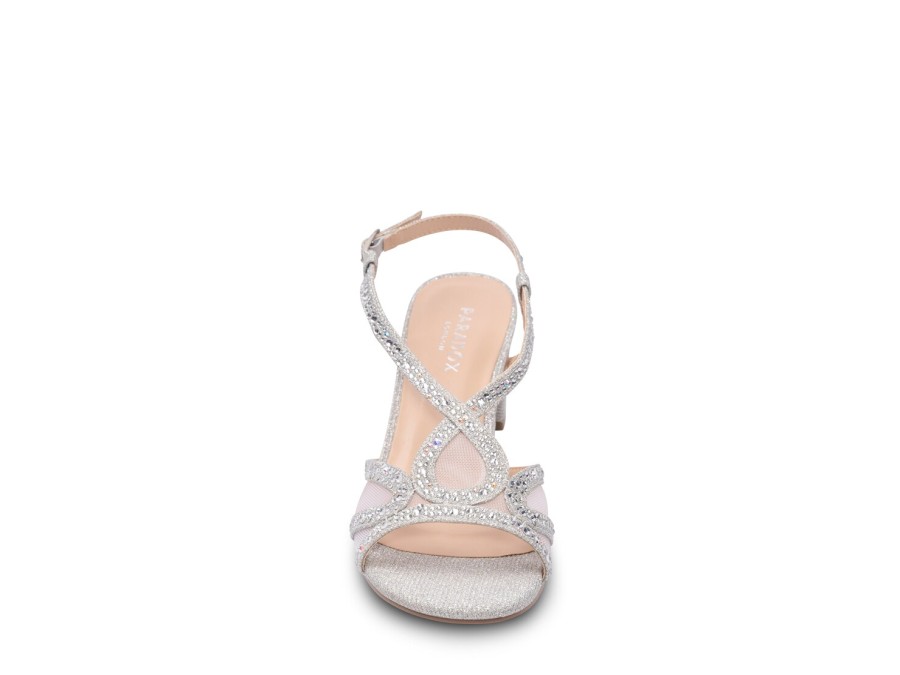 Clearance Paradox London Ingrid Sandal Silver Metallic