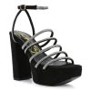 Clearance London Rag Tricks Platform Sandal Black