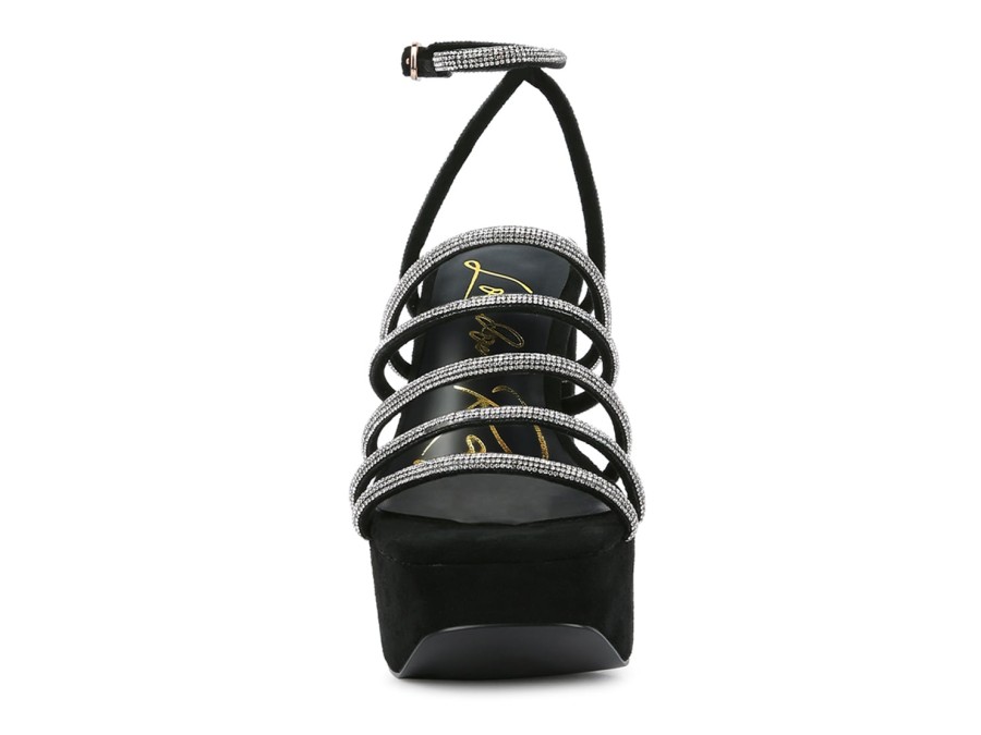 Clearance London Rag Tricks Platform Sandal Black