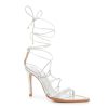 Hot Schutz Weila Sandal Silver Metallic Snake Print