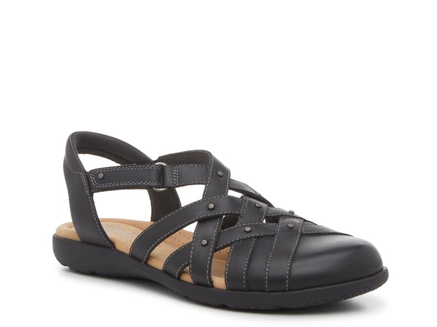 Wholesale Clarks Elizabelle Sea Fisherman Sandal Black