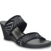 Wholesale Impo Verbena Wedge Sandal Black