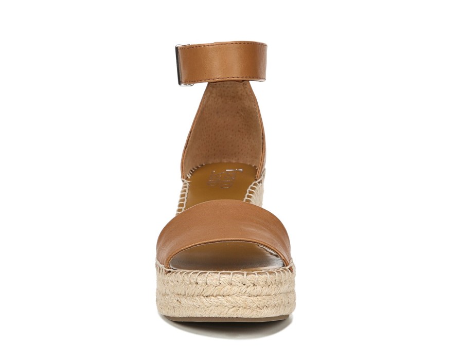 Wholesale Franco Sarto Clemens Espadrille Wedge Sandal Brown Leather